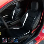 Custom Fit Premium Leather Car Seat Covers for Chevrolet Chevy Camaro-Front & Rear Seat Protector 01
