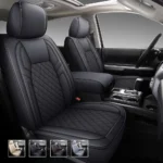 Custom Fit Premium Leather Car Seat Covers for Toyota Tundra-Front & Rear Seat Protector 01