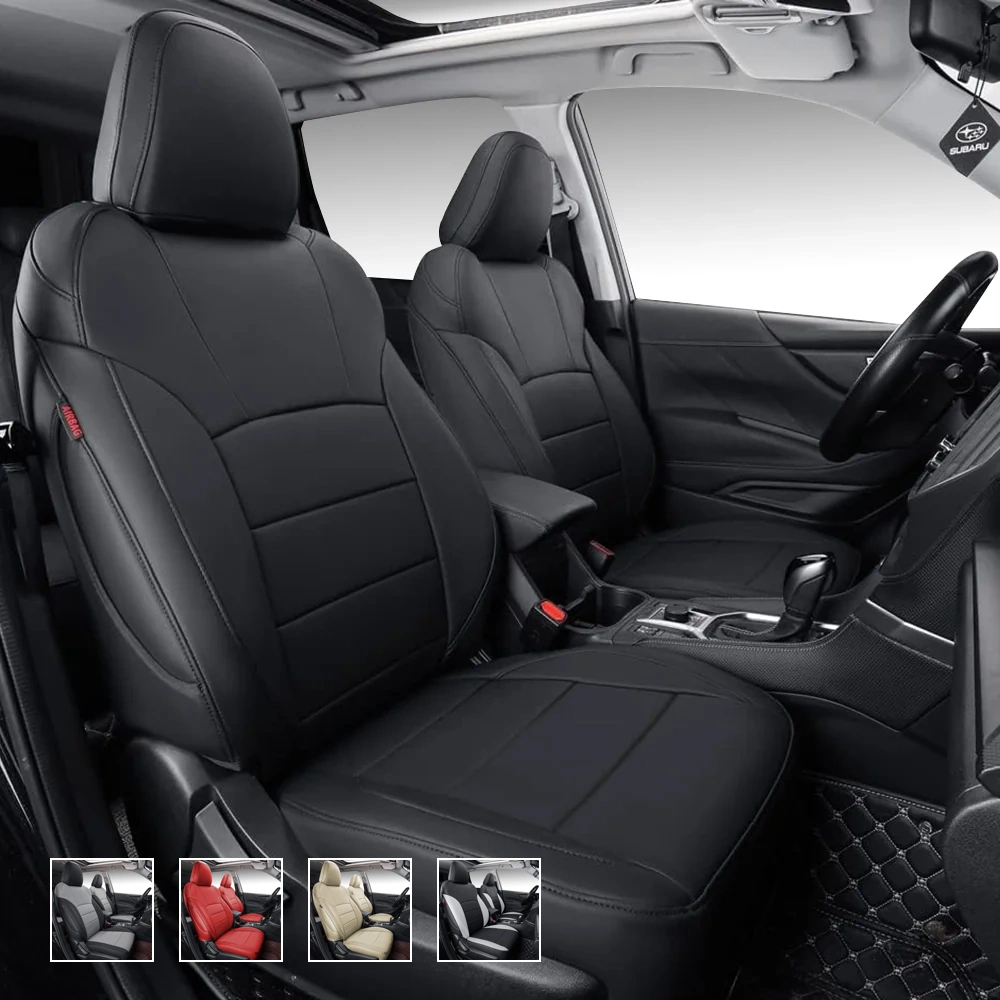 new_11 Custom Fit Premium Leather Car Seat Covers for Subaru Crosstrek-Front & Rear Seat Protector 01 - Image 1