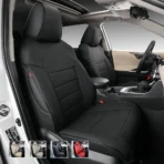 Custom Fit Premium Leather Car Seat Covers for Toyota Corolla-Front & Rear Seat Protector 02 Horizontal Stripes