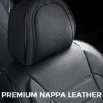 Premium Leather Car Seat Covers for Cars, SUVs & Trucks – Front & Rear Seat Protector, Custom Fit Design – Stripe Style 30 – Image 4