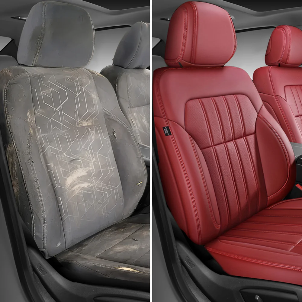 Coprisedili per auto stampati mimetici autunnali per sedile anteriore Coprisedili automobilistici con elasticà da 2 pezzi per SUV per camion auto  34