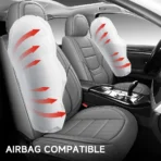 Custom Fit Seat Covers for Dodge Ram 1500 2500 3500 HD Pick-up Truck Crew Quad Mega Cab-Front & Rear Seat Protector With Lumbar Support 14 - Image 8