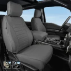 Custom Fit Seat Covers for Dodge Ram 1500 2500 3500 HD Pick-up Truck Crew Quad Mega Cab-Front & Rear Seat Protector Horizontal Stripes 10