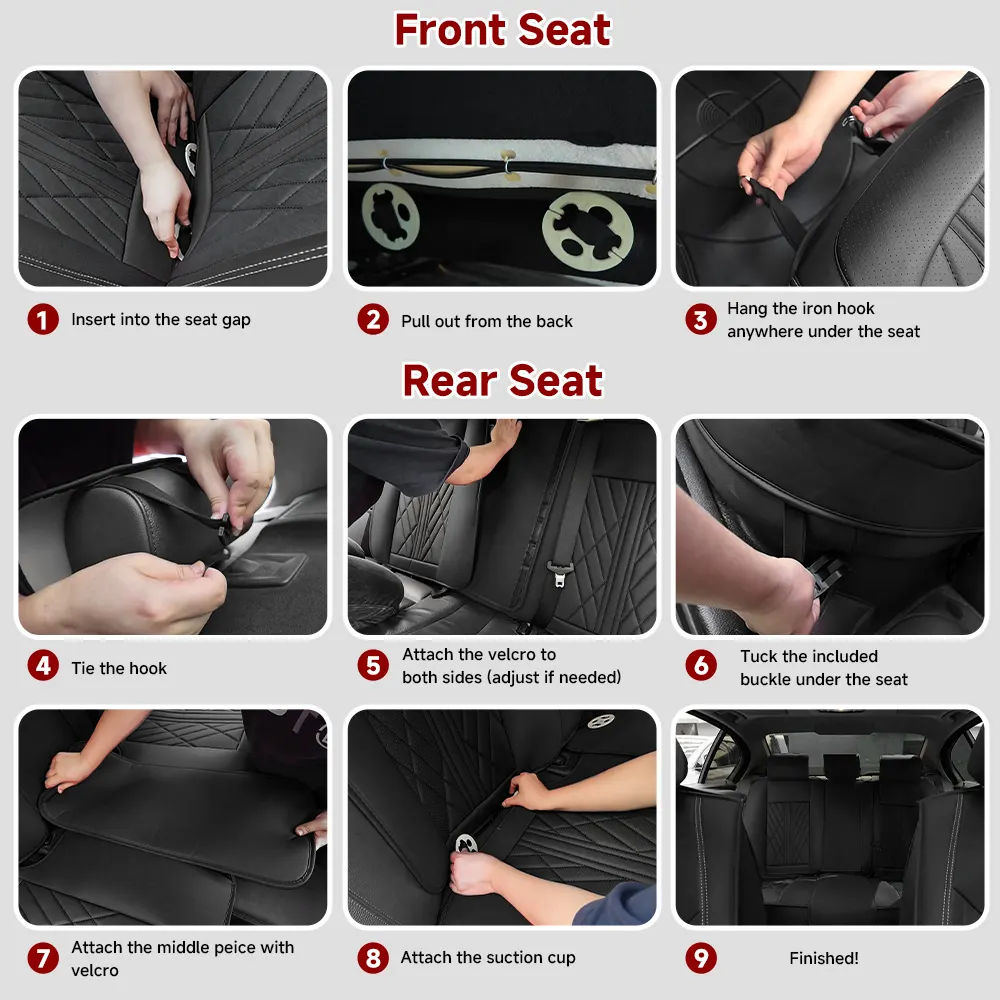 Covers4Car Premium Leather Car Seat Cover Installation Instructions